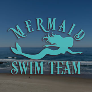 Mermaid Swim Team Vinyl Decal Sticker