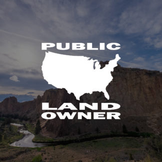 Public Land Owner USA Sticker